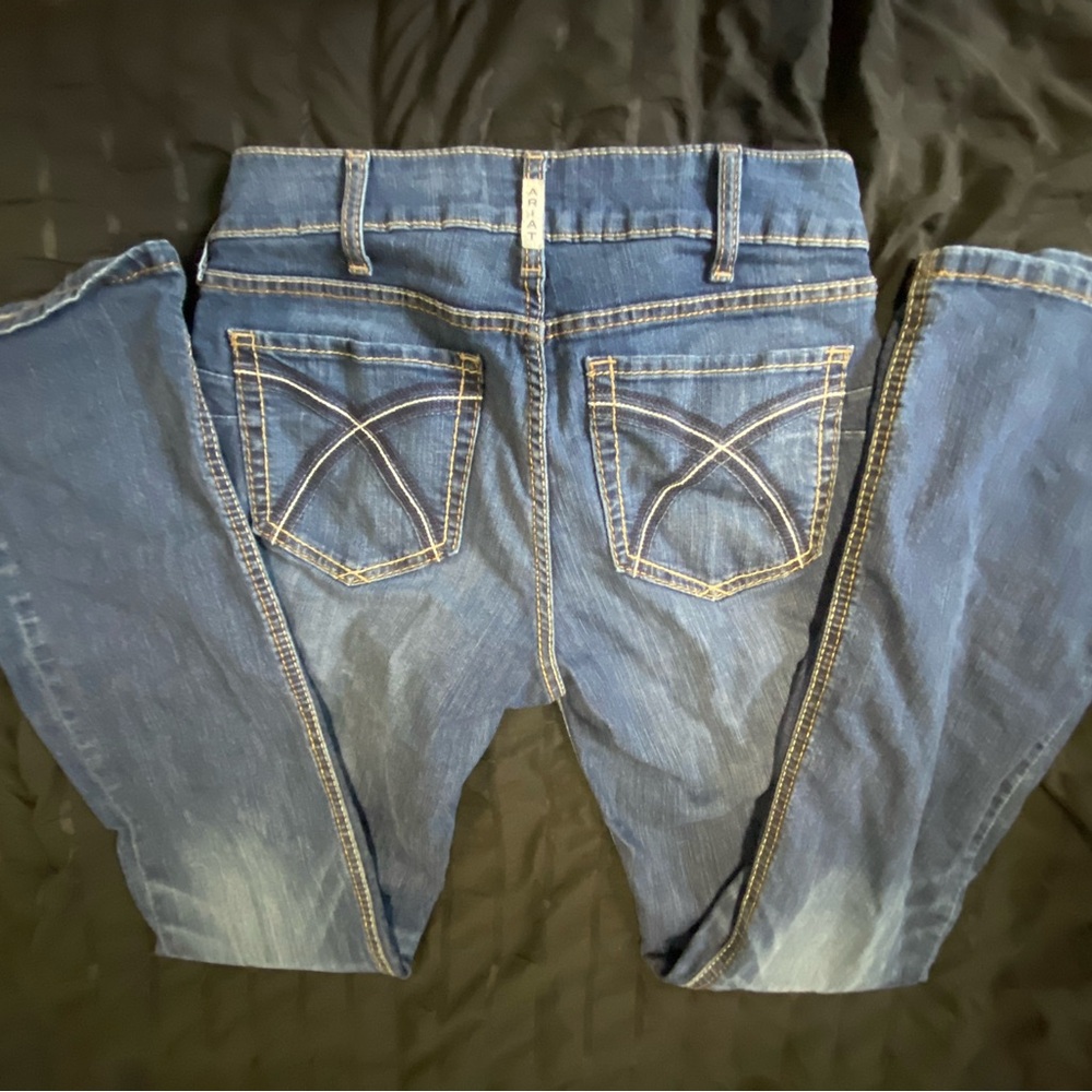 Ariat Blue Boot Cut Jeans with Classic Fading